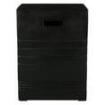 thumbnail image 4 of SAFAVIEH Deidara Outdoor Patio Concrete Accent Stool, Black, 4 of 11