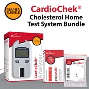 CardioChek Cholesterol Home Test System Bundle, Includes Testing Analyzer, PTS Panels Cholesterol At-Home Self-Test Strips (25 Tests), Capillary Tubes (25 Count), Fast 45-Second Testing