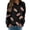 Black, variant on CAIXIA Football Cotton Sweatshirts for Women Classic-Fit Comfort Crew Neck Shirt Top Long Sleeve Pullover Blouse Printed Sweater for Women Fall Fall Travel Outfits