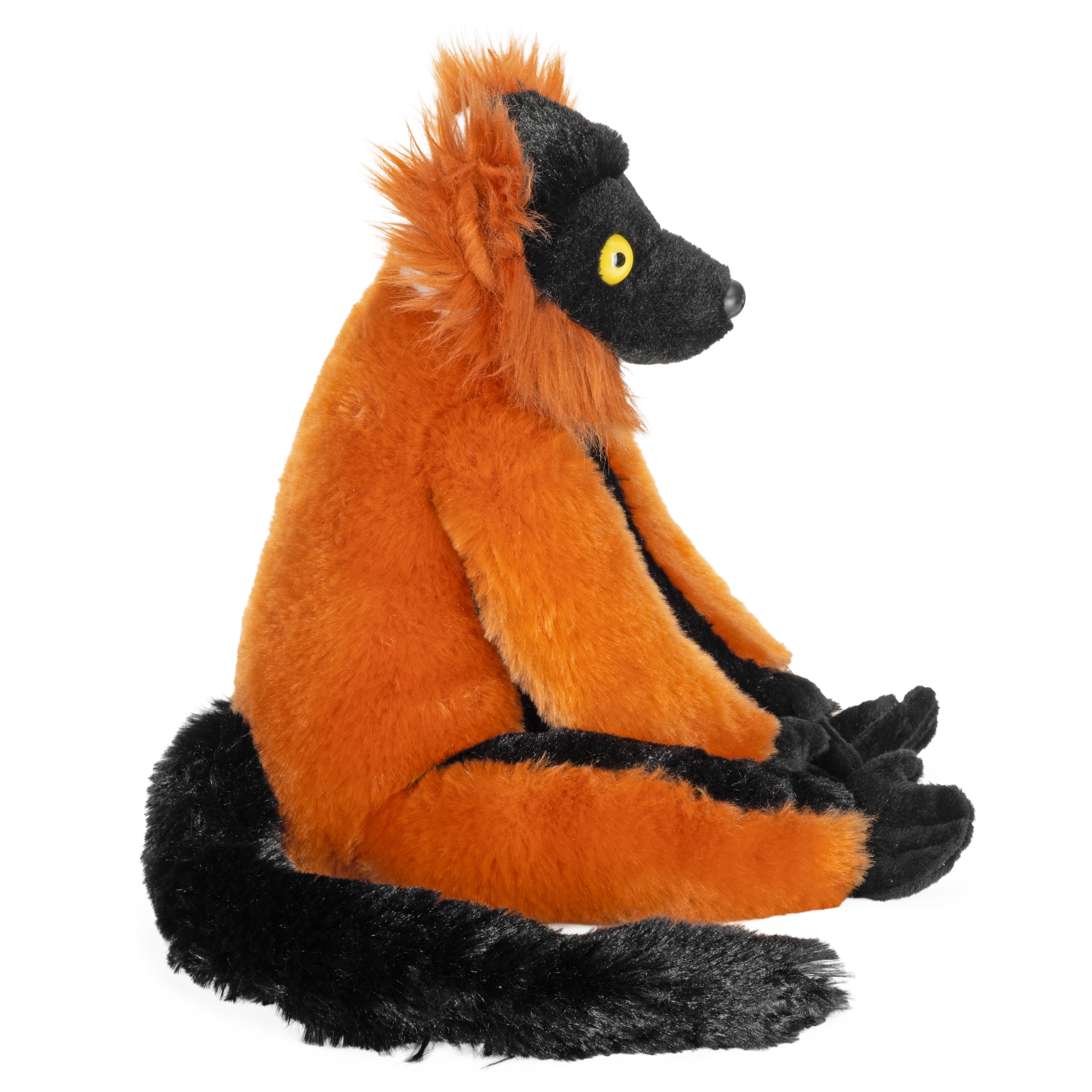 Wild Republic Lemur Red Ruffed, Cuddlekins, Stuffed Animal, 12 Inches, Gift for Kids, Plush Toy, Fill is Spun Recycled Water Bottles