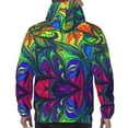 thumbnail image 7 of Kdxio Pride Rainbow Print Mens Casual Hooded Collar Drawstring Hoodies Pullover Sweatshirts Casual Long Sleeve Shirts-3X-Large, 7 of 7