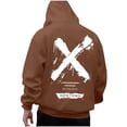 thumbnail image 5 of Men's Big and Tall Graphic Hoodie with Printed Design for Casual Round Neck Style, 5 of 8