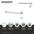 thumbnail image 4 of Kingston Brass GB1248ES Made To Match 48-Inch x 1-1/2-Inch O.D. Stainless Steel Grab Bar in Brushed, 4 of 5