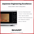 thumbnail image 2 of SHARP SMC1464KSC Carousel® Countertop Microwave Oven, Inverter Technology, 1.4 Cu. ft., 1100W, Stainless Steel, Sensor Cooking, Compact Design, 2 of 11