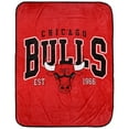 thumbnail image 2 of Pegasus  Chicago Bulls Vintage Arch Ultra Soft 50" x 60" Blanket, 2 of 3