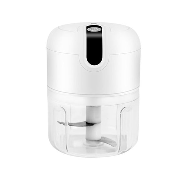 USB Rechargeable Mini Electric Garlic Chopper, Cordless 250ml Portable Food Processor, One‑Button Small Vegetable Onion Herb Mincer for Kitchen & Travel