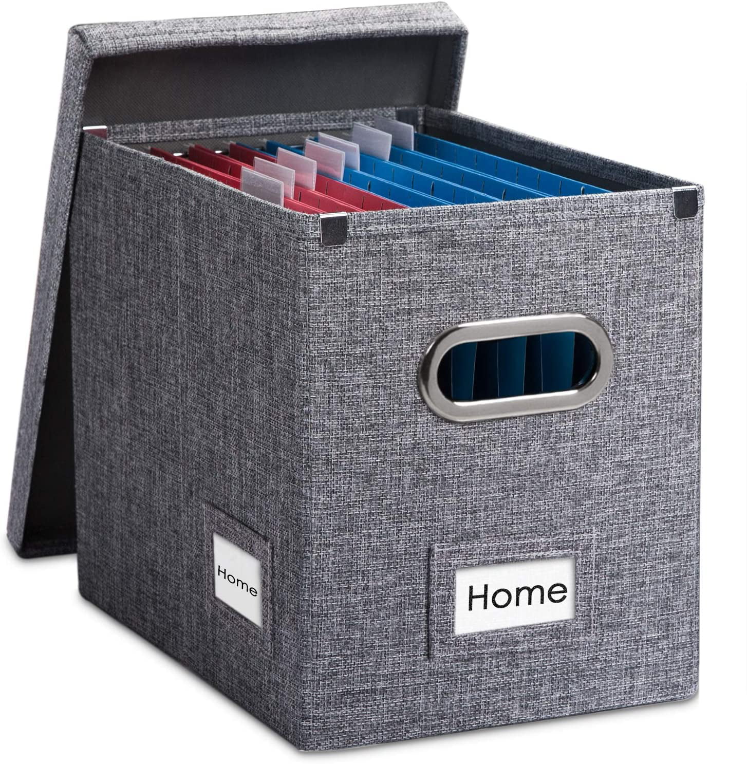 Collapsible File Storage File Folder Organizer s Best Linen File Box Organizer with a Smooth Rail Filing System Paper Organizer Box Hanging File Box Document Organizer 