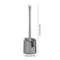 thumbnail image 2 of Toilet Brush with Holder Set, Gray Plastic Bathroom Cleaning Brush with Stand for Toilet Bowl Cleaning Tools, 2 of 5