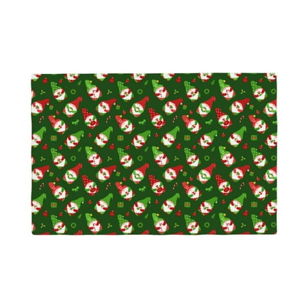

Placemats Set of 4 Gnomes In Caps Heat Resistant Non - Slip Place mats Waterproof table mat for Kitchen Dining-4片装