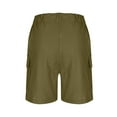 thumbnail image 6 of LIBRCLO Mens Cargo Shorts with Multiple Pockets Straight Elastic Waist Outdoor Hiking Work Shorts Quick Dry Casual Summer Short Pants Green S, 6 of 7