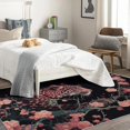 thumbnail image 4 of Leopard Rugs for Bedroom - Washable Rugs Leopard Rug & Home Decor, 6x8 Rug, Cheetah Floral Rugs for Living Room Bedroom, Non Slip Soft Large Indoor Area Rug, Wild Animal Carpet & Room Decorations, 4 of 7