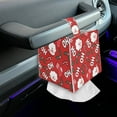 thumbnail image 3 of FUIALDOLG Decorative Tissue Box Cover Square, Waterproof PU Leather Car Tissue Holder with Cute Santa Christmas Facial Napkin Organizer on Table and Bathroom, Office, 3 of 7