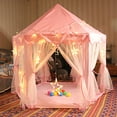 thumbnail image 7 of Princess Castle Tent, iMounTEK Kids Fairy Play House Tent with Carry Case Gifts for Child, 55"X53", 7 of 7