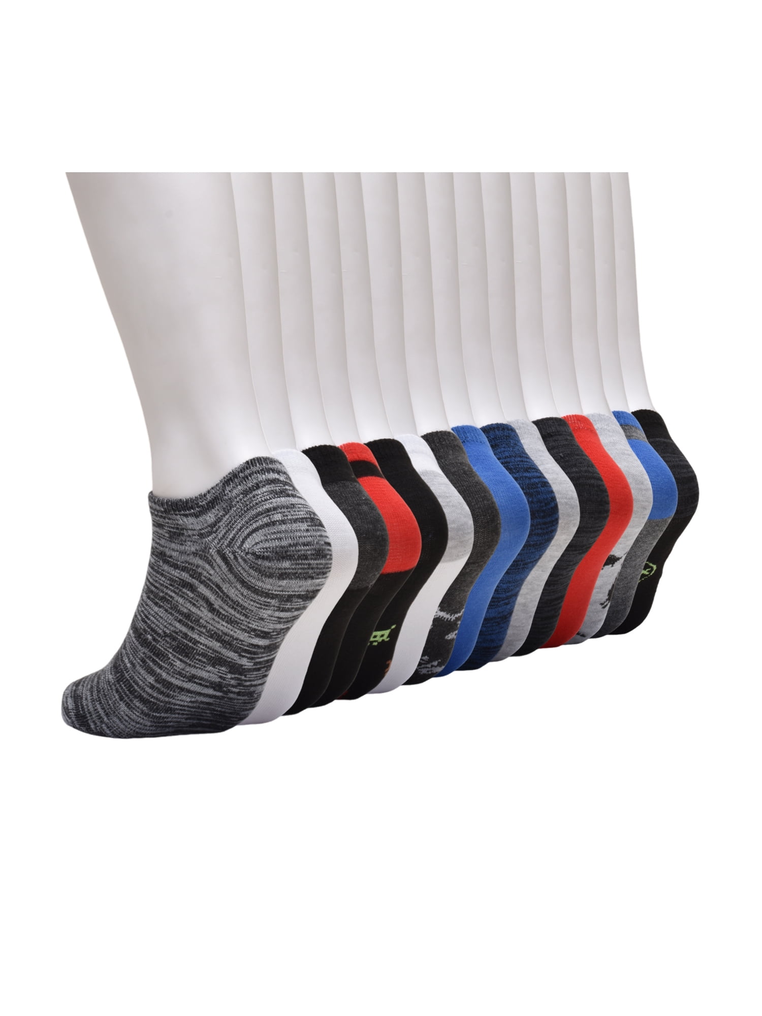 Wonder Nation Boys Gamer No-Show Socks, 15-pack, Size Medium (Shoe Size 9-2.5)