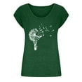 thumbnail image 4 of Birdeem T-Shirts à Col en V pour Femmes Mode Confortable Blouses Féminines Hauts, 4 of 6