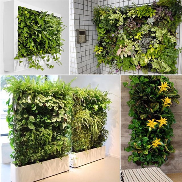 Maceta de jardín vertical colgante de 56 bolsillos Decoración de maceta de hierbas para interiores y exteriores Ndcxsfigh Nuevos Originales
