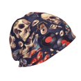 thumbnail image 3 of Xecao Skull record rock Print Knit Hat,Winter Beanie for Men Women, Beanie Soft Warm Ski Stocking Cuffed Cap, 3 of 7