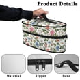 thumbnail image 5 of HELLHERO Fresh Flowers Handheld Iron Portable Storage Bag with Handle 11.8x6.69x5.5 In Travel Home, Case Only, 5 of 6