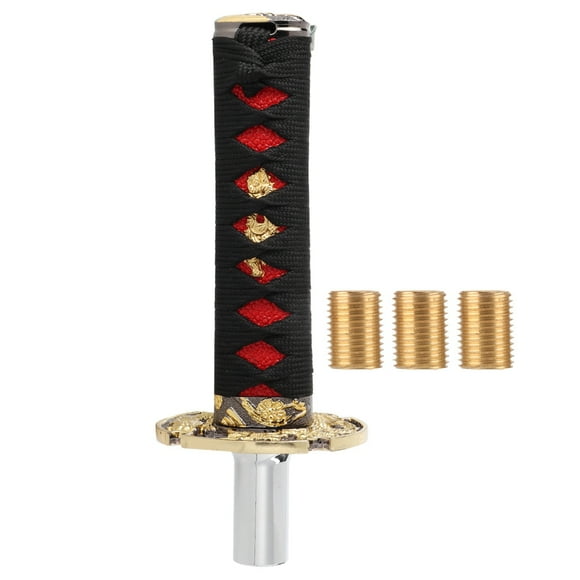 MAYUJIAA 150mm Metal Samurai Sword Shift Knob with Polyester Fabric Fit For Nissan QM321-22755