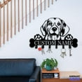 thumbnail image 3 of Handmadetneonsign Beagle Dog Coat Rack Wall Hanger, Beagle Metal Wall Hooks, Beagle Dog Keys Holder Home Decor 82834, 3 of 5