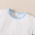 thumbnail image 4 of 2T Toddler Baby Boys Clothes Baby Boys Summer Outfits 2-3T Toddler Boys Short Sleeve Round Neckline Top Shorts 2PCS Set White, 4 of 7