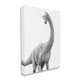 thumbnail image 2 of Stupell Industries Cute Monochrome Longneck Dinosaur Blue Glasses Design, 24 x 30, Design by Annalisa Latella, 2 of 5