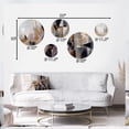 thumbnail image 4 of DESIGN ART Designart "Soft Color Composition III" Modern Geometric Mutlipanel Metal Wall Art, 4 of 5