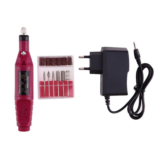 Lima de uñas eléctrica FLhrweasw con 4 brocas para uñas profesional