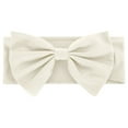 thumbnail image 2 of 1Pc Elegant Christmas Chair Sashes Bows Covers,Christmas Reusable Bows Chair Cover Tie Back Sashes for Home Wedding Reception Banquet Party Supplies,Chair Sashes Bow Ties Without Buckle,Beige,14x5.5", 2 of 9