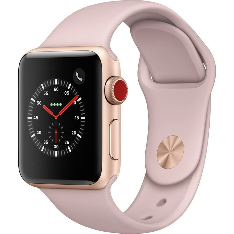Restored Apple Watch Series 3 GPS 38mm With Pink Sand Sport Band - Gold  (Refurbished)