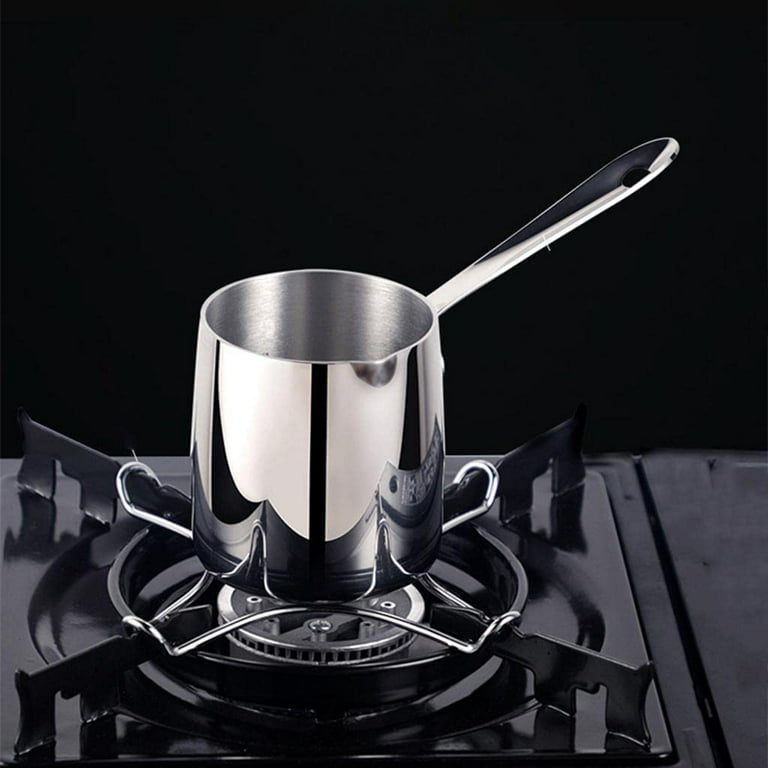 Milk Warmer Pot Turkish Coffee Pot 18/10 Tri-Ply Stainless Steel