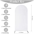 thumbnail image 5 of Coolmade 5ft Wedding Arch Cover Spandex Fitted Wedding Stand Cover for Ceremony Decoration White, 5 of 7