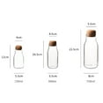 thumbnail image 3 of NUZYZ 150/300/700ml Storage Bottle Spices Sugar Tea Coffee Cork Stopper Glass Jar Can, 3 of 8