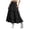 Black, variant on CUZIBR Youth Girls Skirts Bohemian Solid Color High Waist Casual Ruffled Tiered Flowy Breathable Loose Fit Tunic Long Skirt Summer Comfortable A-Line Vacation Beach Dailywear,Pink,14-15 Years