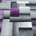 thumbnail image 5 of Flash Furniture Elio Rectangular Contemporary Black, Grey, Purple Area Rug, 3' x 16', 5 of 5