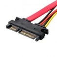 thumbnail image 7 of Chenyang CY SATA III 3.0 7+15 22 Pin SATA Male to Female Data Power Extension Cable 30cm Red Color Cable, 7 of 7