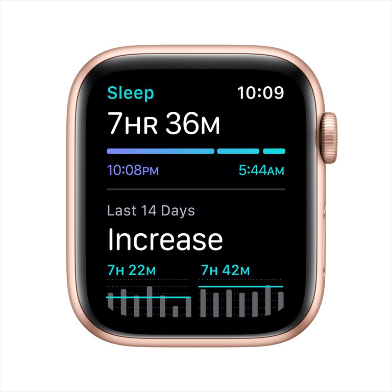 Apple Watch SE GPS, 44mm Gold Aluminum Case with Pink Sand