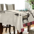 thumbnail image 5 of Yayeee Tablecloths 54" x 54" Rectangle Wrinkle Resistant Party Table Cover, Black Deer, 5 of 8