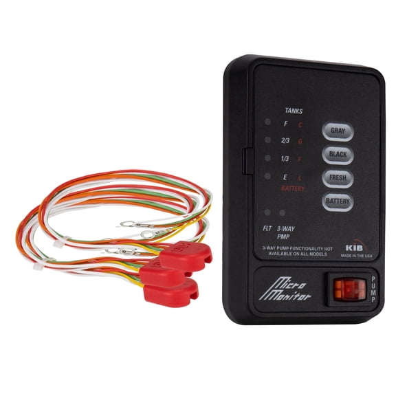 RecPro RV Tank Sensor Monitor Panel M21 | KIB Replacement | Panel Only | Fresh Water or Holding Tank Level Sensor