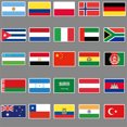 thumbnail image 2 of Paquete de 105 pegatinas de bandera nacional, botellas de agua, portátil, coche, teléfono, guitarra, monopatín, ordenador, pegatina de vinilo estética con mapa del país, 2 of 5