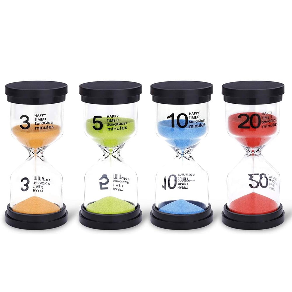 Hourglass Sand Timer Game Office 4 Pcs Colorful Hourglass Sandglass Sand Clock Timers Set 1min / 3mins / 5mins / 10mins for Brushing Childrens Teeth School Cooking 4PCS/Set Hourglass Sand Timer Game Office 4 Pcs Colorful Hourglass Sandglass Sand Clock Timers Set 1min / 3mins / 5mins / 10mins for Brushing Childrens Teeth School Cooking 4PCS/Set