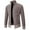 a-Beige39791, variant on Men's Sweater Coat Autumn Winter Slim Fit Solid Color Diamond Pattern Knit Zip Cardigan Long Sleeve Stand Collar Thermal Fabric Coat For Cold Weather Daily Office Wear Cozy Knitwear