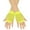 Yellow, variant on Fashion Christmas Gloves For Women Short Fingerless Fishnet Lace High Elasticity Gloves Mitten For Party,Yellow