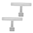 thumbnail image 1 of SHOWERORO 2Pcs Hanging Acrylic Bird Feeder Perch White Stylish Durable Feeder Support, 1 of 8