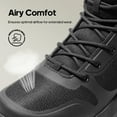thumbnail image 5 of NORTIV 8 Men's Tactical Military Breathable Boot for Work All Day Side Zipper Hiking Comfortable Lightweight Motorcycle Combat Boots, 5 of 8