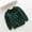 Army Green, variant on IVEYRTF Boys Girls Solid Color Knitted Sweater Long Sleeve Round Neck Fall Winter Warm Comfortable Everyday Casual Tops for Kids 1-6 Years(Red,2-3 Years)