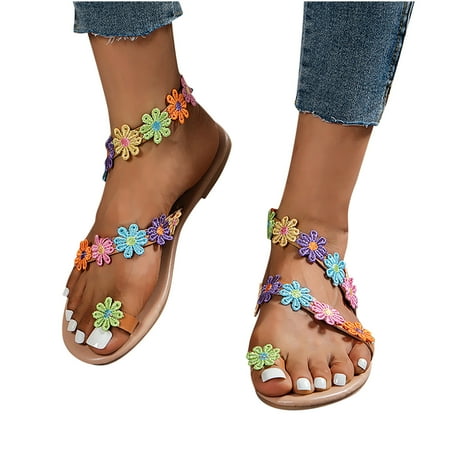 

Women s Casual Vacation Open Toe Pinch Toe Flat Beach Sandals