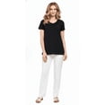thumbnail image 6 of (3 pack) (3 pack) Turtle Bay New York Womens Short Sleeve Crew Neck Tee Relaxed Fit, 6 of 7