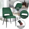 thumbnail image 5 of Kithkasa Modern Velvet Dining Chairs for Kitchen,Metal Legs,Set of 2,Green, 5 of 9