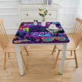 thumbnail image 3 of HAOXIT Tablecloth Decoration, Theme Party Decorations Square Back to The 90’s Birthday Table Covers for Party Decorations and Supplies 44''x44'', 3 of 7